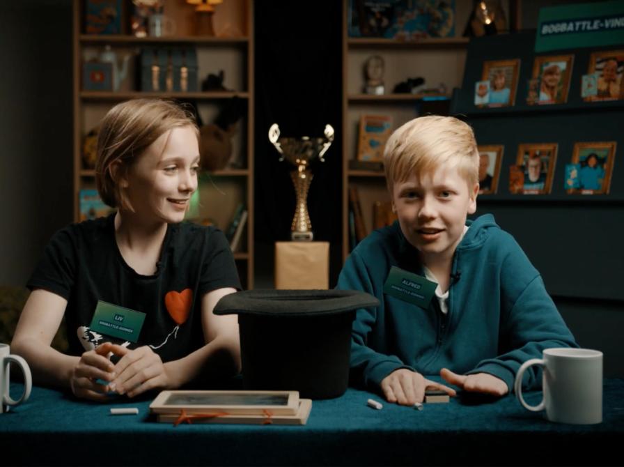 kids with medal